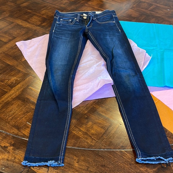 rag & bone Denim - Rag & Bone dark blue jeans. USA . Raw hem, dark wash, low rise, Y2K Dearborn